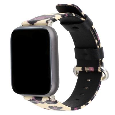 China Leather Watch Band Strap For Apple 1/2/3/4/5 Watch Strap Leopard Classic Design Genuine Leather Watchband for sale