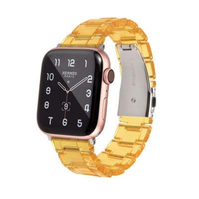 China High Quality Resin Resin Ceramic Wrist Watch Bands Resin Design Smart Wrist Strap Smart Stylish Wristband Strap High Quality For Apple Watch Band for sale