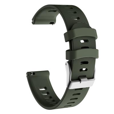 China Replacement Pocket Watch Strap Rubber Rubber Band 20mm for Garmin Forerunner 245, for Galaxy Active Watch for sale