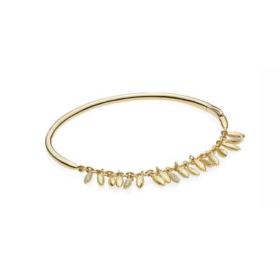 China Factory Outlet Gold Limited Edition Grains Bangle Charm Bracelet Lead Free Floating Bracelet for sale