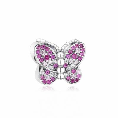 China Fashion Lead Free Wholesale Jewelry Butterfly Enamel Fancy Charms For Jewelry Making for sale