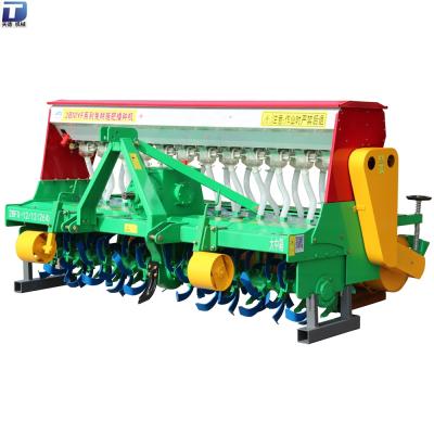 China Seed Sowing 2bmf-16 Row Tractor Mounted Grain Grass Seed Drill With Rotary Plowing for sale