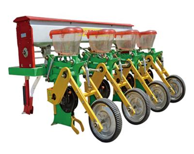 China Seed sowing agricultural pneumatic 4 row corn planter seeder machine with parts for sale