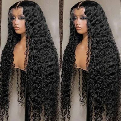 China Hd Raw Body Wave Lace Front Wigs For Black Women Cuticle Aligned Hair Lace Front Wig Water Wave Hair Transparent Wholesale Curly for sale