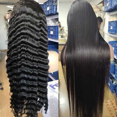 China Body Wave Hair Wigs For Black Women Cuticle Aligned Hair Hd Lace Front Wig Brazilian Long Hair Glueless 40 30 360 Full Lace Wigs Hd for sale