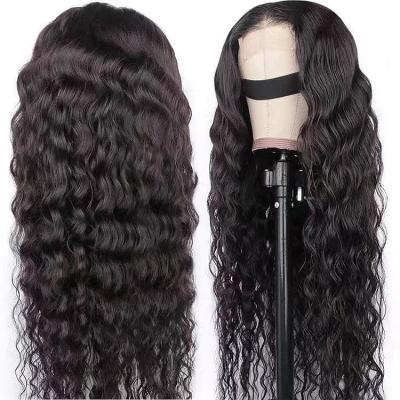 China Raw Body Wave Hair Wigs For Black Women Cuticle Aligned Human Hair Cuticle Aligned Swiss Lace Front Wig Deep Water Wave Curly Wig 13x4 13x6 for sale