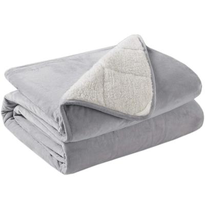 China PASSIONATE Twin Weighted Fleece 10lbs 60*80 Blanket Fluffy Soft Weighted Blanket for sale