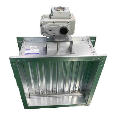 China Factory sale contemporary square electrically galvanized controlled air flow valve from China for sale