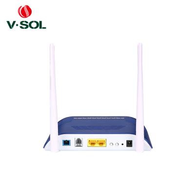 China FTTX Auto dual mode xPON ONU adapt of GPON or EPON solution with 1GE+1FE+1POTS+WiFi ports for sale