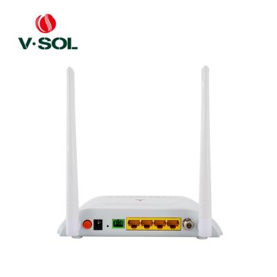 China 4GE+WIFI+ RF Port Gpon Onu Catv With 300Mbps Wireless One Fiber Input WDM Rerouting Terminal Box V2804RGWT for sale