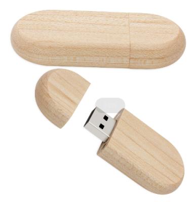 China Wholesale Mini Model Factory Oval USB Flash Drive Solid Wood Two Color USB Flash Drive 1TB Computer U Disk for sale