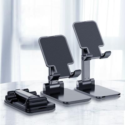 China Lower Prices Folding Desk Adjustable Portable Mobile Phone Holder Stand For Huawei iPhone Samsung Tablet iPad Cell Phone Holders for sale