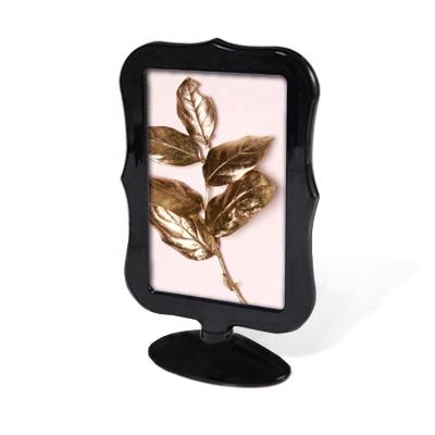 China Plastic Acrylic Photo Frame Picture Frame Double Sided For Two Pictures Menu Holder for sale