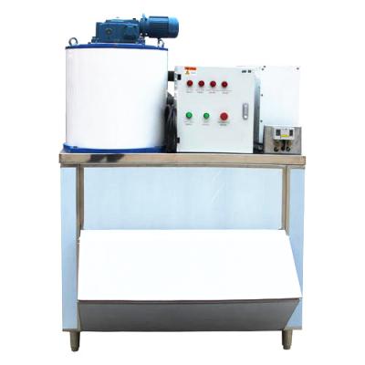 China 1000KG Hotels Industrial Ice Machine Small Flake Ice Machine For Fish for sale