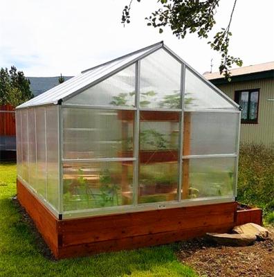 China Easily Assembled New Type Mini Garden Greenhouse With Polycarbonate Fabric for sale