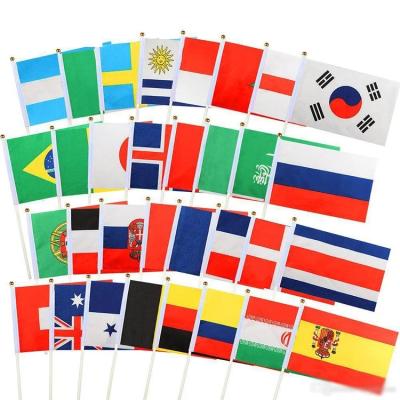 China FLYING National Flags Customer Size Hand Flags for sale