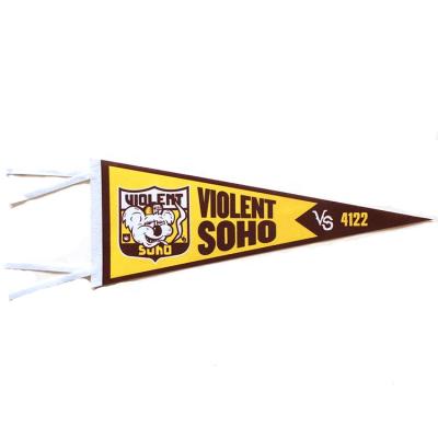 China PENNANT Custom Felt Triangle Pennant Flags for sale