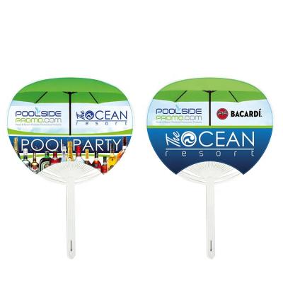 China China Election Promotional Items, Election PP Fans, Round Hand Fan With Long Handle for sale