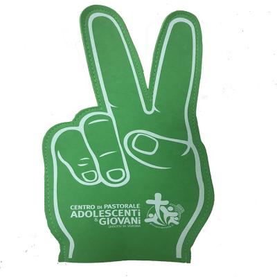 China EVA Sports Football Party Sponge Foam Hands Foam Cheering Finger for sale