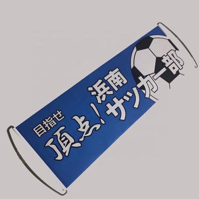 China High Quality Custom Scrolling Printed Fan Hand Scroll Retractable Banner for sale