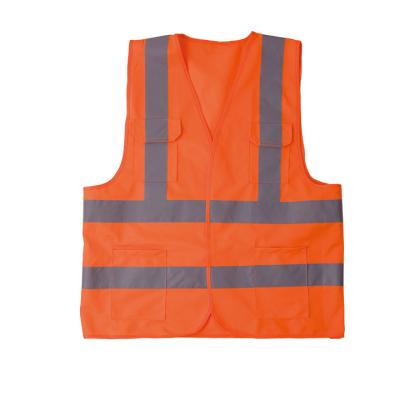 China High Visiable R121-P HIVI Reflective Outdoor Work Warning Safety Vest With Pockets for sale