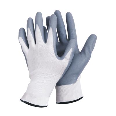 China Multi Purpose N11401 CE 388 Certified 13 Gauge Knitted With Nitrile Coated Safety Gloves for sale