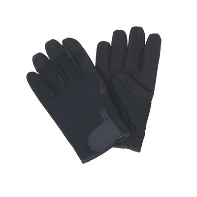 China High Quality All-Purpose Black Synthetic Mechanic Palm Gloves M213 for sale