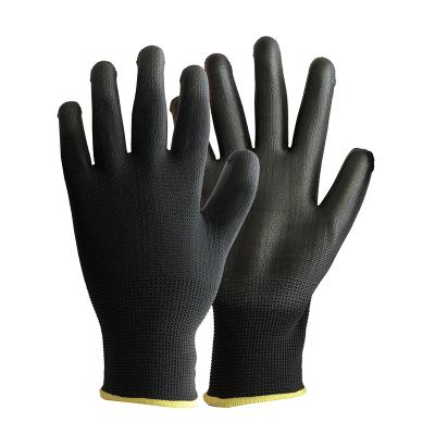 China CE Certified Antistatic PU132 Polyester Electric Knitted With PU Coated Safety Working Gloves For Construction for sale