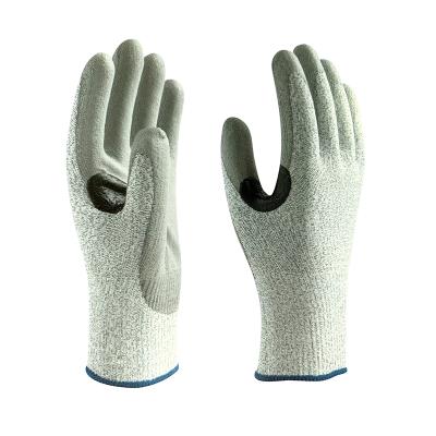 China PU-D133 Construction PU Coated Reinforcement Cross Cut Level 5 Safety Heavy Duty Work Gloves for sale