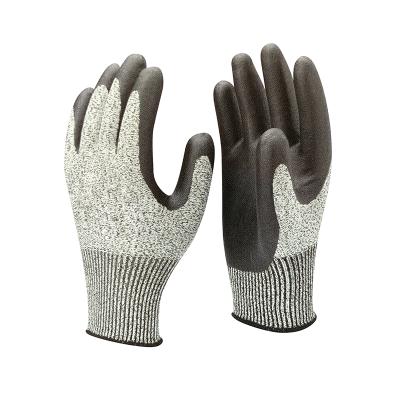 China N-G1304 Top Construction N-G1304 Fiberglass 13gauge Safety Work Gloves Flexible Cut Level 5 for sale