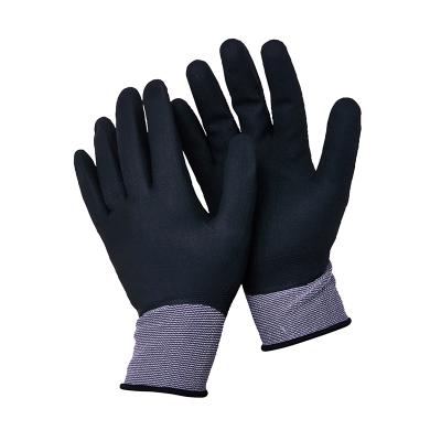 China Superior Soft Construction N11510 13G Nylon Knitted With Nitrile Coated Safety Working Gloves for sale