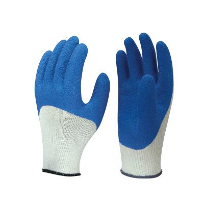 China Construction Gloves LK11080 10G Aramid With Wrinkle Latex Safety Coated Heat Resistant Work Gloves for sale