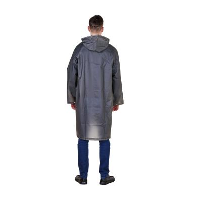 China 100% Raincoat R017 170T Rubberized POLYESTER/PVC Raincoat Navy Blue for sale