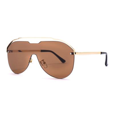 China Fashion sunglasses fashion sunglasses one-piece glasses metal frame sunglasses multi-color glasses best-selling glasses for sale