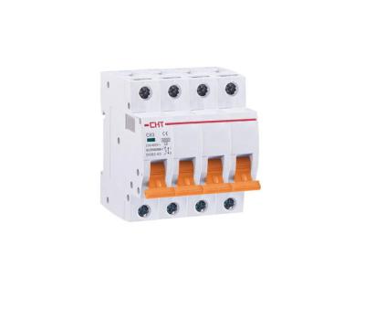 China Miniature circuit breaker 4P MCB 6KA of multiple customizable poles for sale