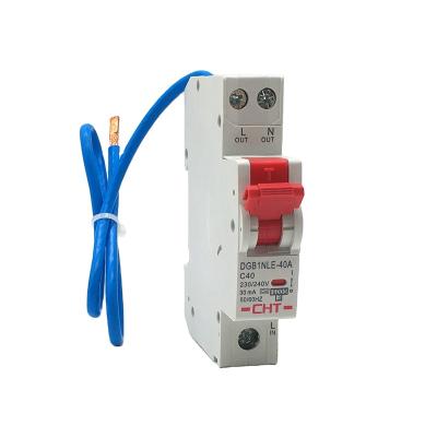 China PA66 DGB1NLE Newly Designed Miniature Residual Current Circuit Breakers With Overcurrent Protection for sale