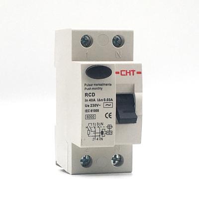 China PA66 Top Quality Residual Current Operated Circuit Breakers 2pole 4pole for sale