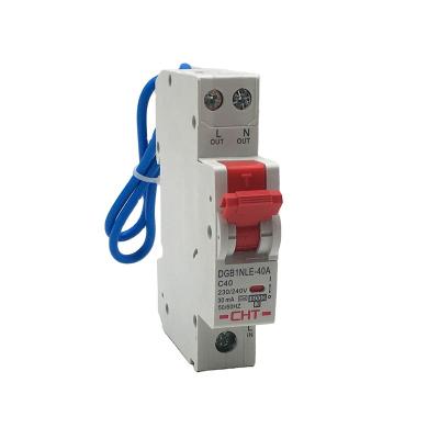 China PA66 DGB1NLE Residual Current Circuit Breakers With Overcurrent Protection for sale