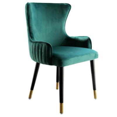 China Luxury Chair Modern Wooden Velvet Dining Chair for sale