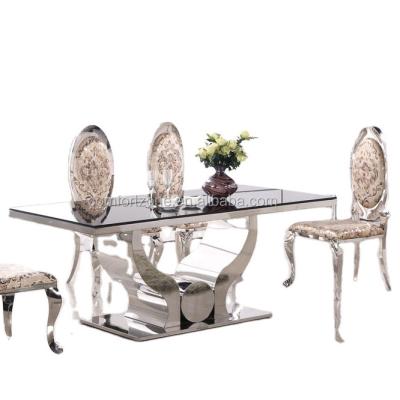 China 2016 unique style modern dining table and chair for sale