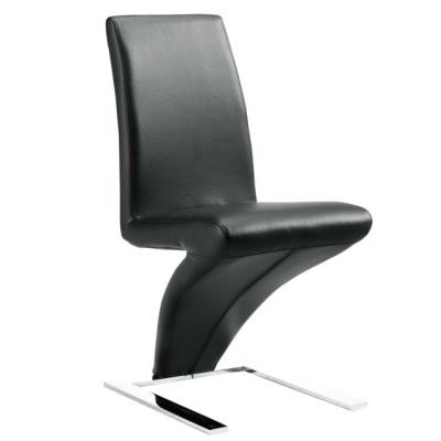 China Modern hot sale cheap black leather z shape B2731 dining chair for sale