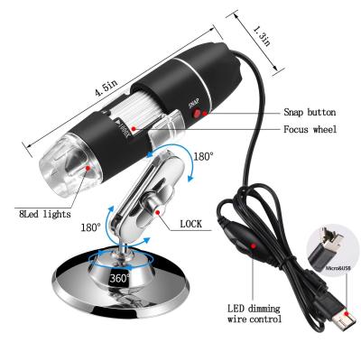 China USB Microscope Digital 500X 1000X 1600X Microscope for sale