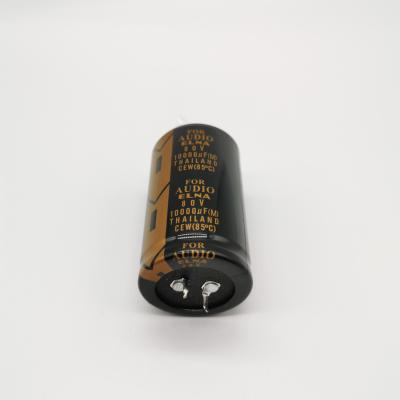 China General Purpose Aluminum Electrolytic Capacitor 80v10000uf 35*60 10000MFD Audio Use for sale