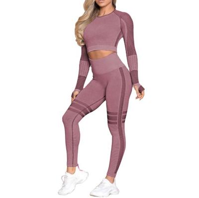 China Breathable fitness and yoga wear Uniooo yoga sets hollow seamless clothing suit outdoor sports thin slimmingGym fitness sets for sale