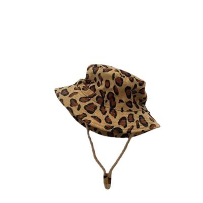 China KS5511 Unisex Fashion Kids Cotton Bucket Hat Sun Protection Different Pattern Checked Bucket Hat For Children for sale