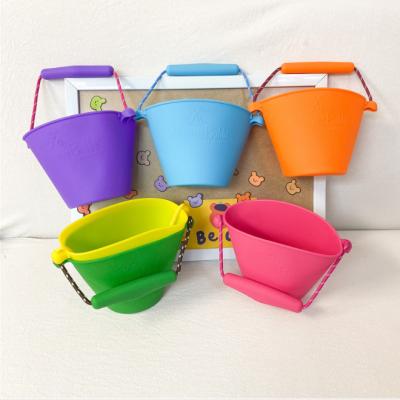 China KS5057 Nice Fashion Color Kids Bucket Bags 2021 Summer Handbag Silicone Funny Bags for sale