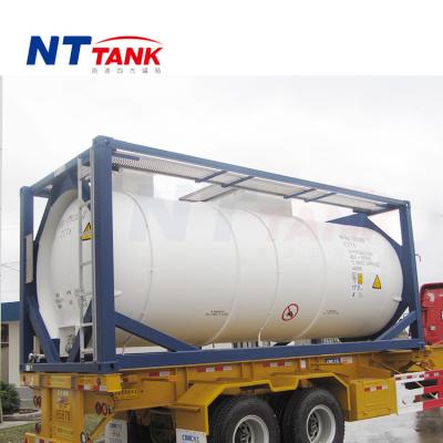 China Widely Used PE 16mm PE 16mm Liquid Transport 20 Feet New ISO Tank Container for sale