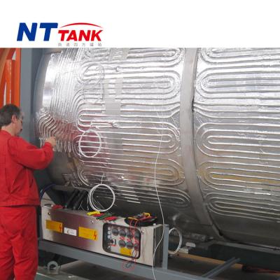 China GB/T 1591-Q345D or SPA-H (or equivalent) GB/T 1591-Q345D or SPA-H (or equivalent) 20' Stainless Steel ISO Shipping Tank Container Steam Heater for sale