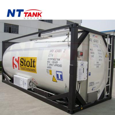 China best custom price 10900L 20ft transport reefer iso tank squadrons custom made for sale