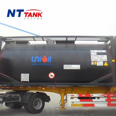 China Portable Liquid Tank Transportation Tank 20ft ISO Bitumen Asphalt Iso Tank Container for sale